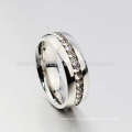 Latest stainless steel silver bands rings,silver diamond rings for women